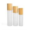 Buy cheap 30ml 50ml 60ml Frosted Glass Mist Spray Bottle With Bamboo Cap 30ml-D37*H103 from wholesalers