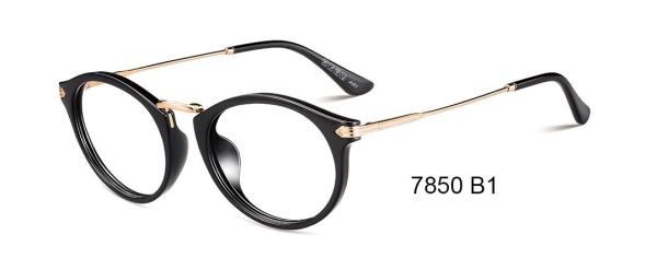Buy cheap Fashionable Flexible Round Eye Parim Eyeglasses Frames / Metal Temple Eyeglass Frames from wholesalers