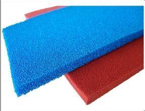 Buy cheap Red Blue Silicone Sponge Sheet Food Grade Silicone Rubber Sheet Open Cell For Iron Table from wholesalers
