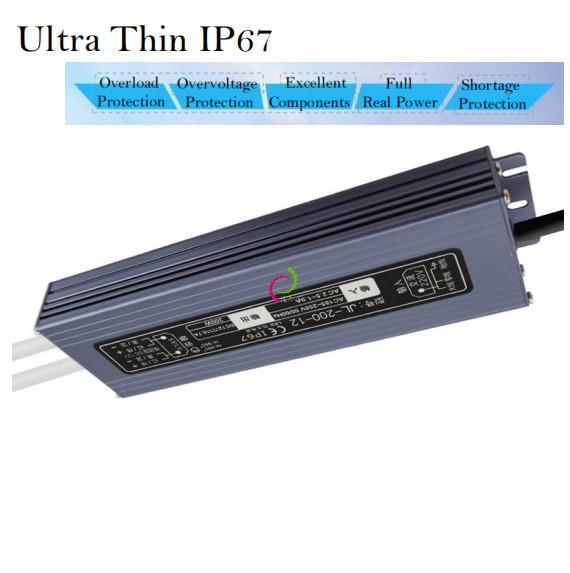 16.7A Constant Voltage LED Power Supply IP67 Buried Light Box 200W 12V LED