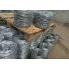 Buy cheap Single Strand Barbed Wire PVC Coated Galvanized Steel Material from wholesalers