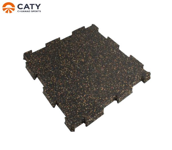 Recycled Rubber Jigsaw Floor Tiles Anti Skid , Rectangle Rubber Puzzle Floor