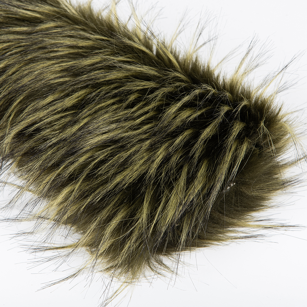Front Material 100% Acrylic Long Hair Artificial Animal Faux Fur Fabric for Garment