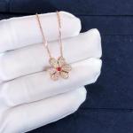 Fantastic Van Cleef & Arpels 18k Gold Frivole Pendant Mini Model Vs Natural