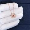 Buy cheap Fantastic Van Cleef & Arpels 18k Gold Frivole Pendant Mini Model Vs Natural Diamonds from wholesalers