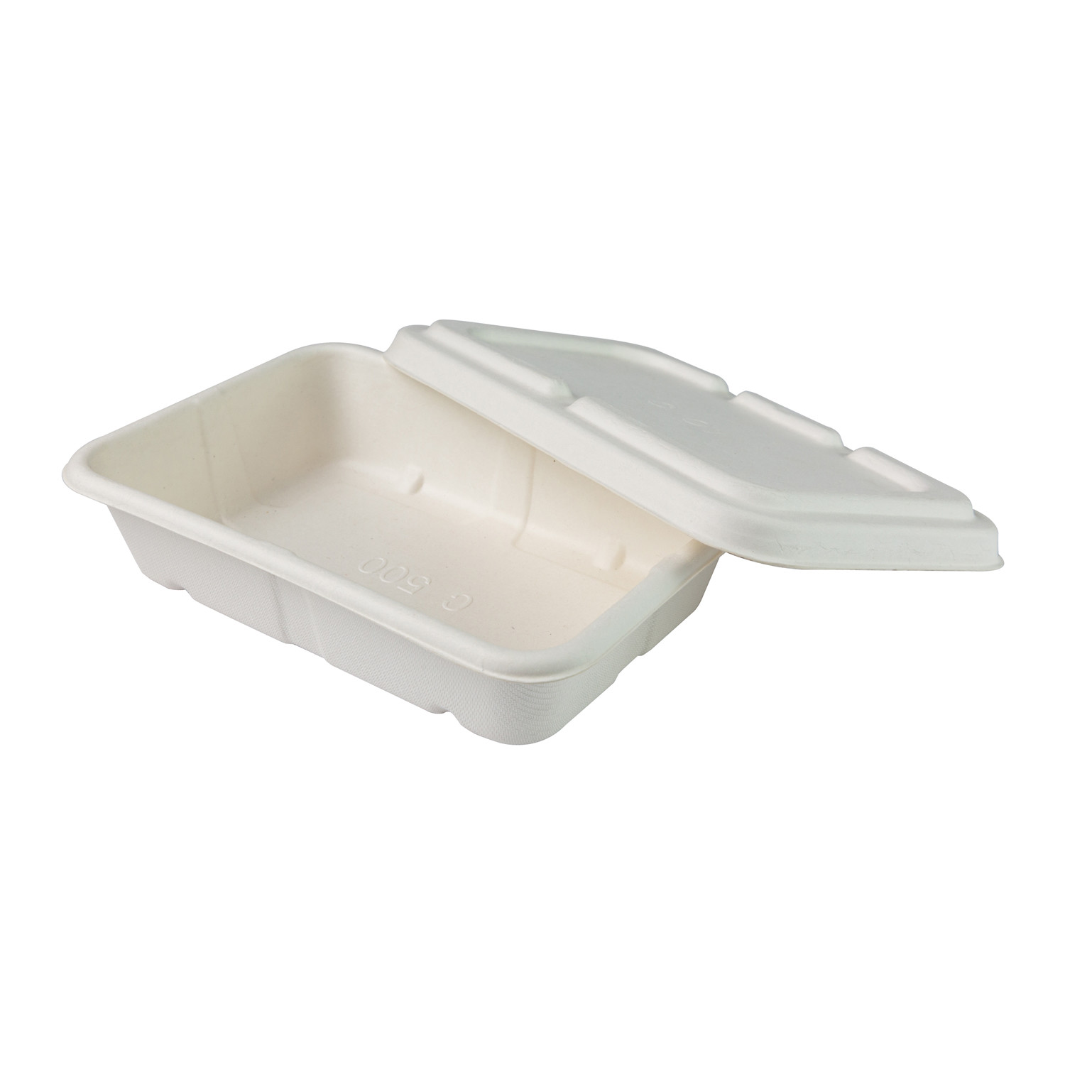 Molded Sugarcane bagasse Throw Away Meal Prep Containers , Biodegradable Salad Boxes
