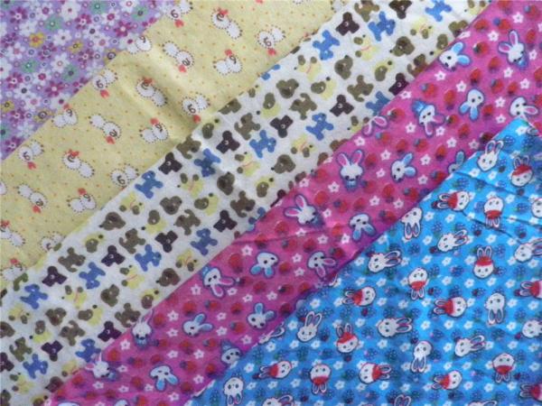 Buy cheap Classic Style Floral Flannel Fabric Waterproof Cotton Flannel Laminated Cloth Diaper from wholesalers