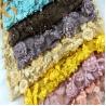 Buy cheap High End Pure Hand Embroidery Lace 135cm Width 3D Beaded Lace Applique from wholesalers