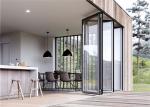 Clear Glass Commercial Aluminium Doors Horizontal Sliding Opening Direction