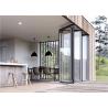 Buy cheap Aluminum Frame Commercial Aluminium Doors Tempered Glass Double Folding Durable from wholesalers