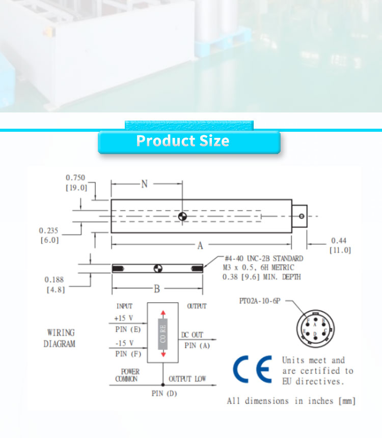 UBMD-750Y LVDT High Precision UNIVO Universal Dedicated to Nuclear Power Industry