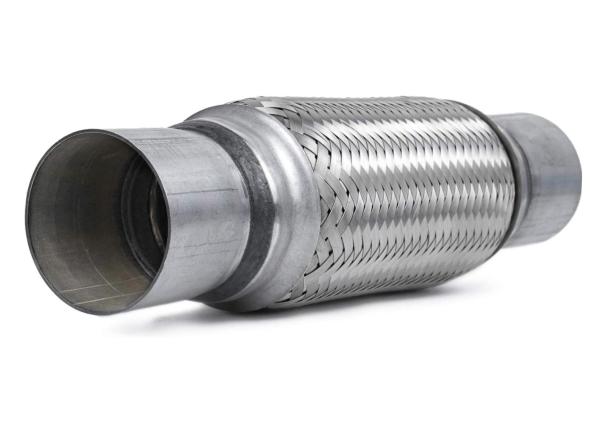 2.5" X 8" 12" Overall Length 201 Stainless Steel Exhaust Flex Pipe For