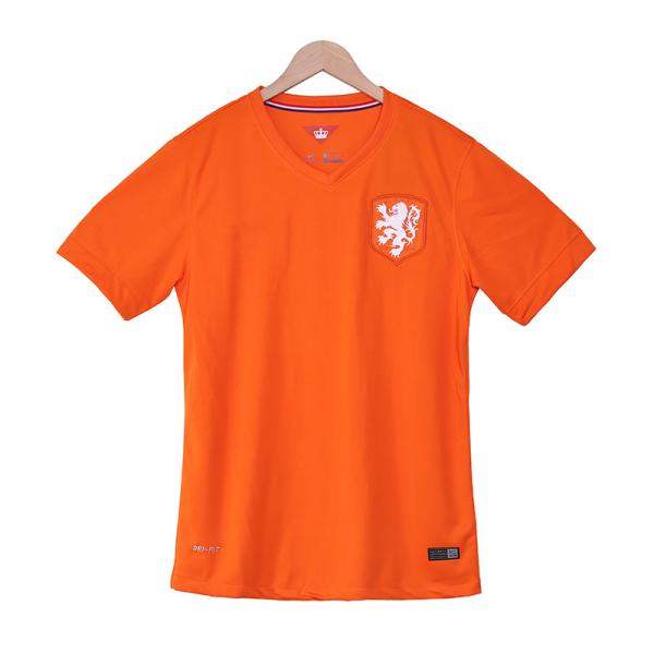 Buy cheap Netherlands 2014 home retro football jersey lightweight design for ultimate comfort from wholesalers