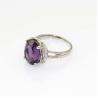 Buy cheap 925 Silve 10mmx12mm Blue Topaz Cubic Zircon Gemstone Ring (R139) from wholesalers