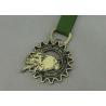 Buy cheap Hungry Land Ribbon Medals Zinc Alloy Material With Soft Enamel and Antique Brass Plating from wholesalers
