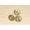 Buy cheap Hollow Out Star Gold Buttons For Coat 18mm WIdth Multicolored from wholesalers