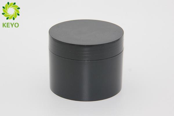 Buy cheap 150g Thick Wall Body Butter Jars Round Black PP Plastic Body Polish Containers from wholesalers