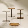 Buy cheap Plywood Small Side Coffee End Table Wooden Top Steel Base Tables For Lounge from wholesalers
