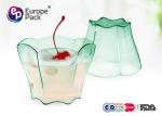 Disposable Plastic Dessert Cup Mini 70Ml Flower Shape 2.5Oz