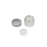 Buy cheap Round 20g Cosmetic Cream Jar Transparent Frosted Glass Cream Jar With Silver Plastic Lid from wholesalers