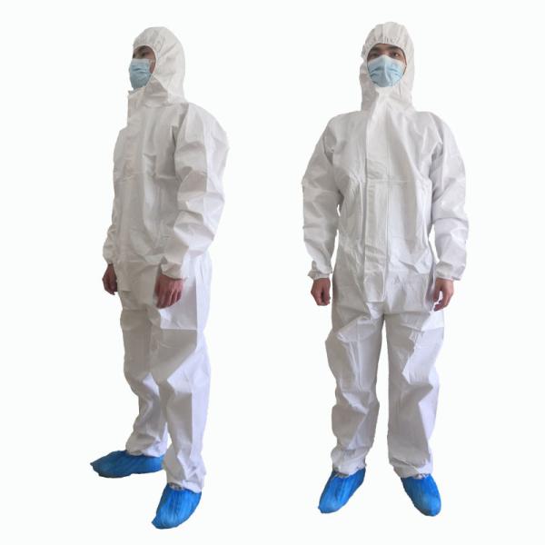 EN14126 Microporous Disposable Surgical Coveralls Disposable Hazmat Suit With
