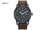 4 Pointers Brief Men's Quartz Watch Date Minimalist Classic Dress Wristwatch