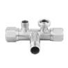 Buy cheap Bathroom Basin Dual Angle Valve 3 4 With High Temperature Resistance 130g from wholesalers