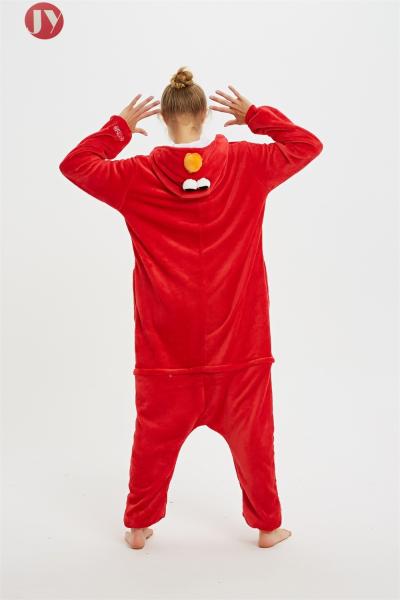 Buy cheap Cute Flannel Women'S Cartoon Pajamas , Elmo Kigurumi Animal Onesies Sleepwear from wholesalers