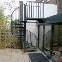 Buy cheap Indoor / Outdoor Modern Steel Spiral Stairs With Stainless Balustrade product