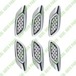 For Maserati Levante Chrome Left Right Side Fender Air Outlet Vent Cover Strip