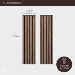 Slatpanel Walnut Acoustic 3D Textured Wood Panels For Walls Ceilings Decorative