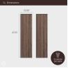 Buy cheap Slatpanel Walnut Acoustic 3D Textured Wood Panels For Walls Ceilings Decorative Panels For Homes from wholesalers