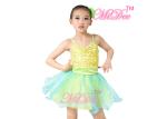 lyrical ballet dance costumes Sequin Tops Two Colors Layered Tulle Skirt