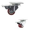 Buy cheap 40mm 110lbs Plate Swivel Double Brake Light Duty Casters from wholesalers