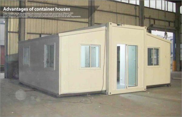 Buy cheap Extended Foldable Storage Container House With Glass Sliding Door from wholesalers