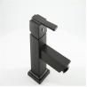 Buy cheap Seamless Tube Bathroom Black Brass Stainless Steel Faucet from wholesalers