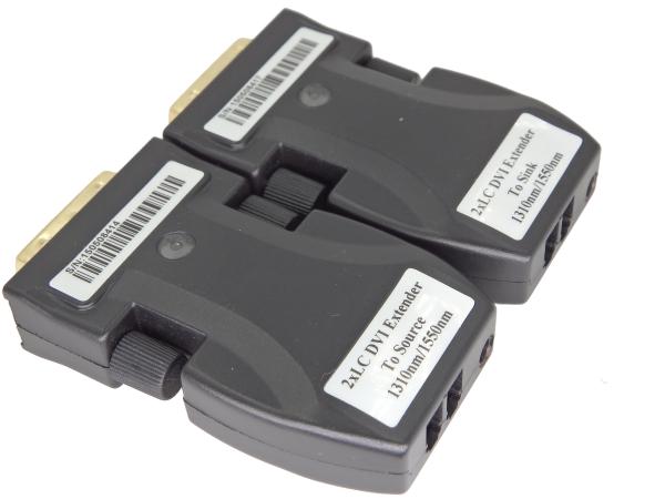 Buy cheap Minitype DVI Extender over dual core single mode fiber optic cable from wholesalers