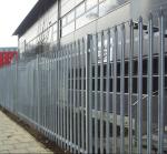 Customized heavy duty palisade fence panels curved top palisade fencing