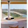 Buy cheap 800mm Indoor Wood Burning Stove Decorative Suspension Fireplace wear resisting from wholesalers
