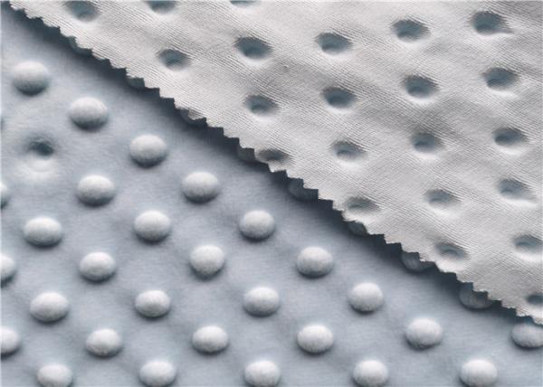 Quality Polid Colour Warp Knit Minky Dot Plush Fabric For Baby Blanket Cloth for sale