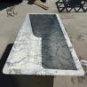 Buy cheap White Italian Marble Solid Bathtub Stone Soaking Bath Freestanding Unique Design Large Luxury Modern Bathroom from wholesalers