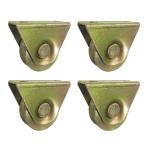 80mm V Groove Wheels , 550lbs Loading Industrial Swivel Casters