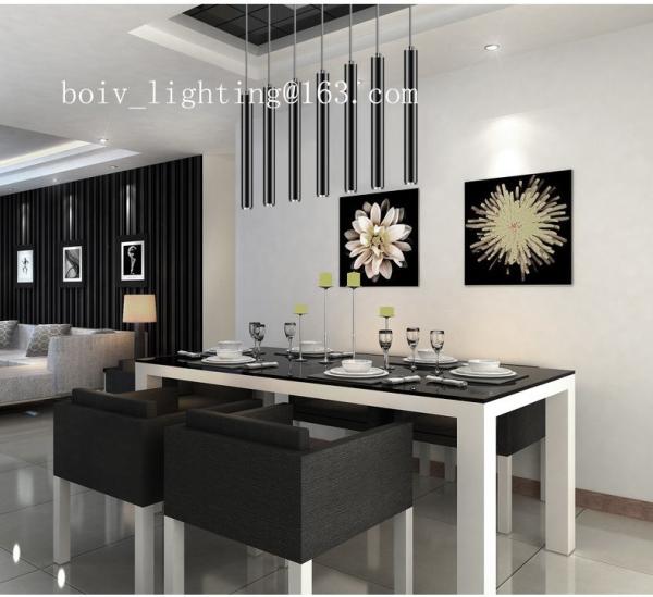 Buy cheap LED Hanging Lights Iron Cylinder-shaped Seven Colors 400*400*1000MM from wholesalers