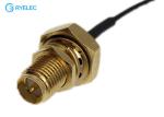 Rp Sma Female Bulkhead Mount To IPX U.Fl Female Mini Connector 1.32mm Pigtail