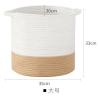 Buy cheap OEM home center decoration easter woven big blue cotton rope baby storage organizer empty toys gifts clothes laundry bas from wholesalers