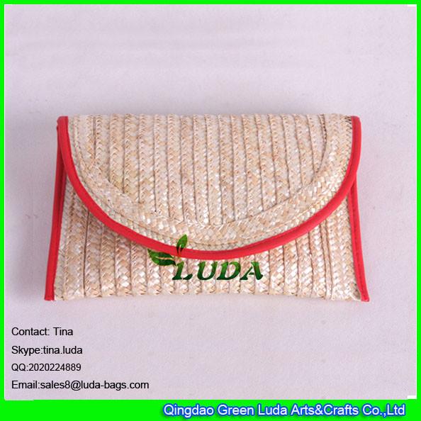 Buy cheap LUDA natural wheat straw clutch bag from wholesalers