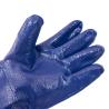 Buy cheap Full Coating Chemical Resistant Gloves , Durable​ Blue Nitrile Coated Safety Gloves from wholesalers