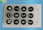 Conductive Carbon Pill Printed 45 Degree Silicone Rubber Keypad 12 Keys