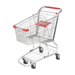 Metal Galvanized Supermarket Steel Shopping Cart Americana Shopping Carts 60L