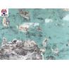 Buy cheap Marble Look Green Color Artificial Quartz Slabs 3200x1600mm High Density from wholesalers